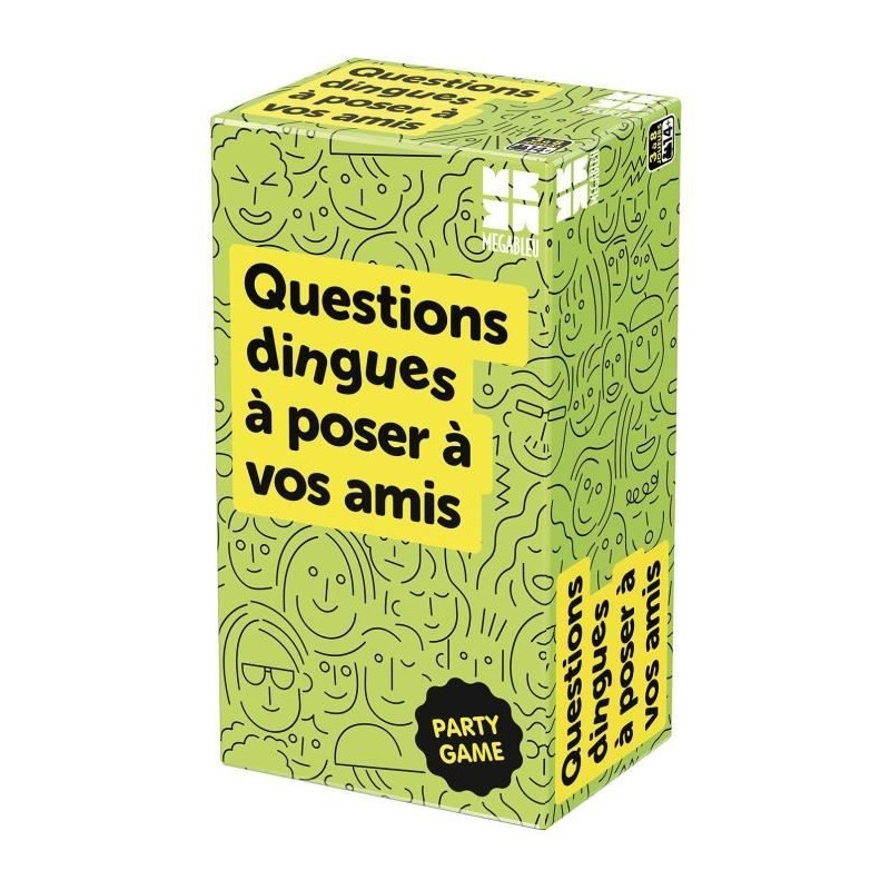 Questions dingues a poser a vos amis - Jeu d'ambiance - MEGABLEU - Des Questions dingues a poser a vos amis - Jeu d'ambiance - MEGABLEU - Des