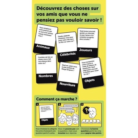 Questions dingues a poser a vos amis - Jeu d'ambiance - MEGABLEU - Des 14 ans