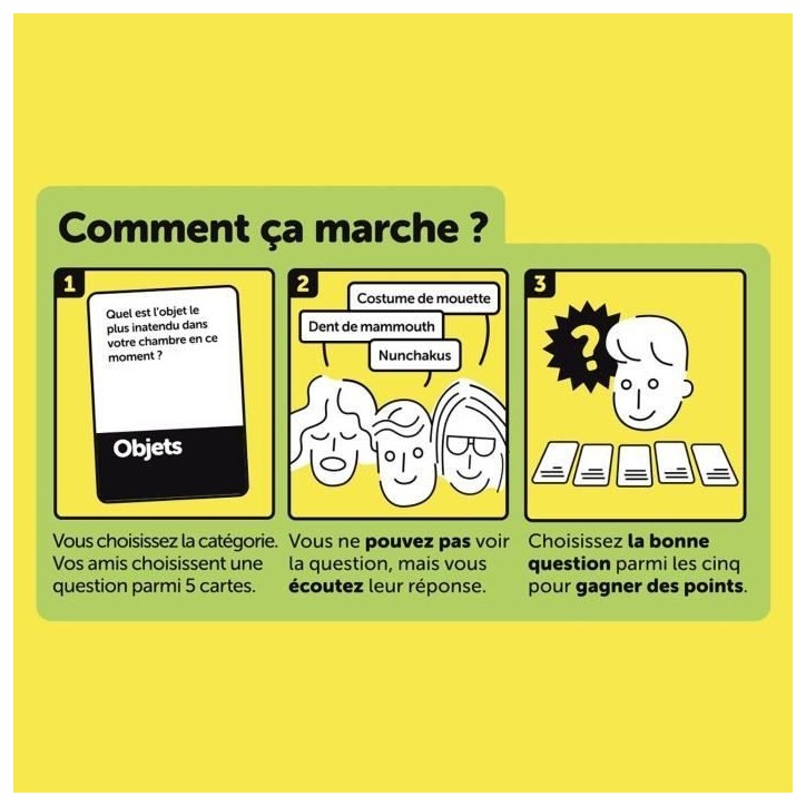 Questions dingues a poser a vos amis - Jeu d'ambiance - MEGABLEU - Des 14 ans Questions dingues a poser a vos amis - Jeu d'ambiance - MEGABLEU - Des 14 ans