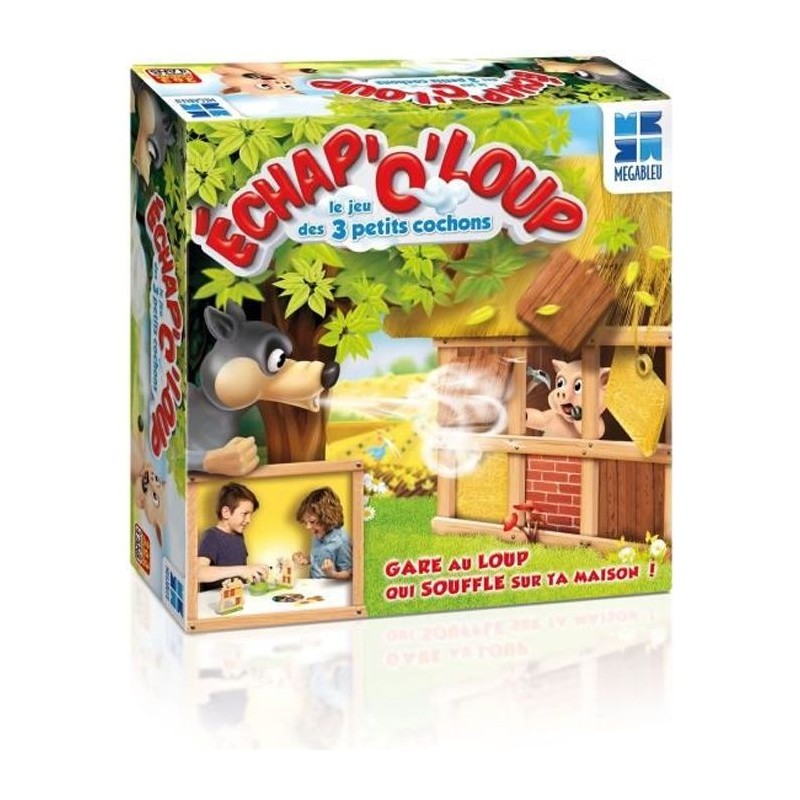 Echap O Loup - Le jeu des 3 petits cochons - Jeu de société enfant - Echap O Loup - Le jeu des 3 petits cochons - Jeu de société enfant -