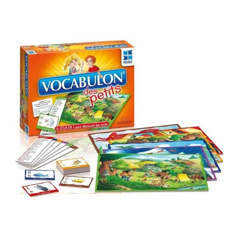 Jeu d'apprentissage Vocabulon des Petits - MEGABLEU Jeu d'apprentissage Vocabulon des Petits - MEGABLEU
