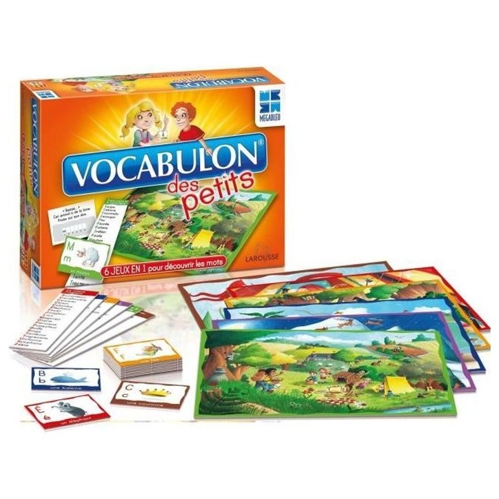 Jeu d'apprentissage Vocabulon des Petits - MEGABLEU Jeu d'apprentissage Vocabulon des Petits - MEGABLEU
