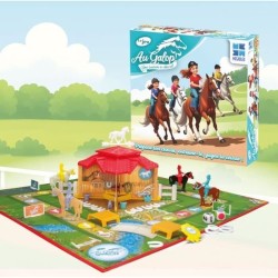 Au Galop - Jeu de plateau - MEGABLEU - Prépare ton cheval, entraîne-