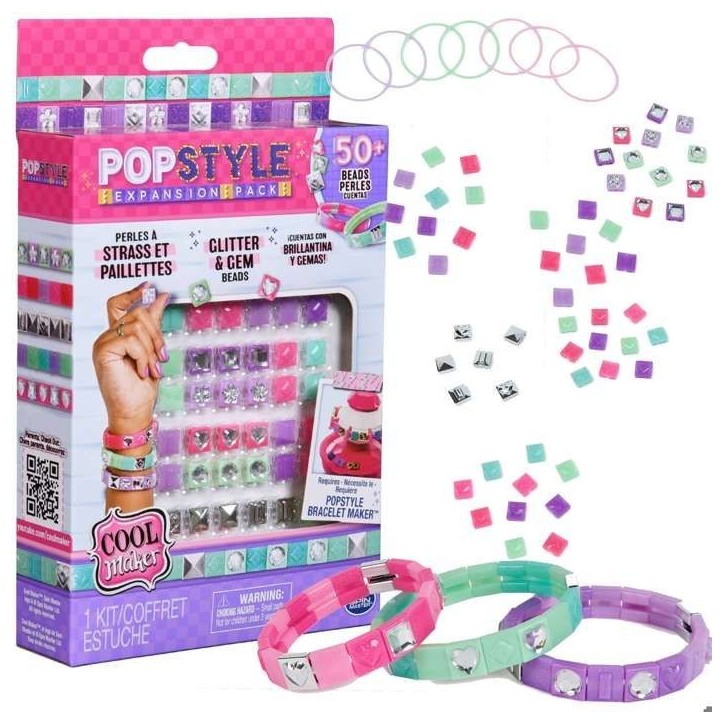 SPIN MASTER COOL MAKER - POP STYLE PACK STRASS ET PAILLETTES Pop Style Machine a Bracelets SPIN MASTER COOL MAKER - POP STYLE PACK STRASS ET PAILLETTES Pop Style Machine a Bracelets