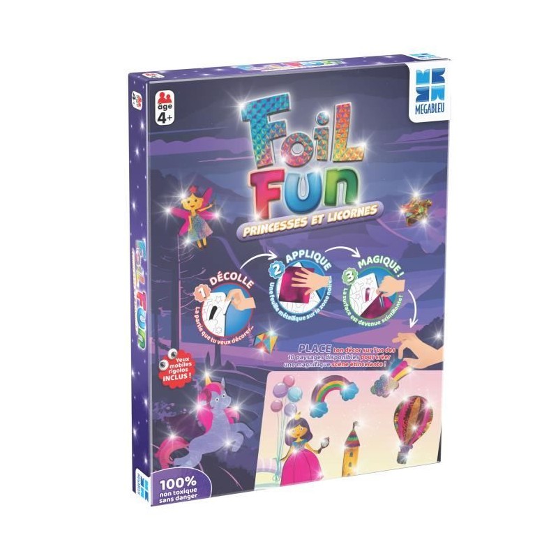 Activité créative - MEGABLEU - Foil Fun - Princesses et Licornes - C Activité créative - MEGABLEU - Foil Fun - Princesses et Licornes - C