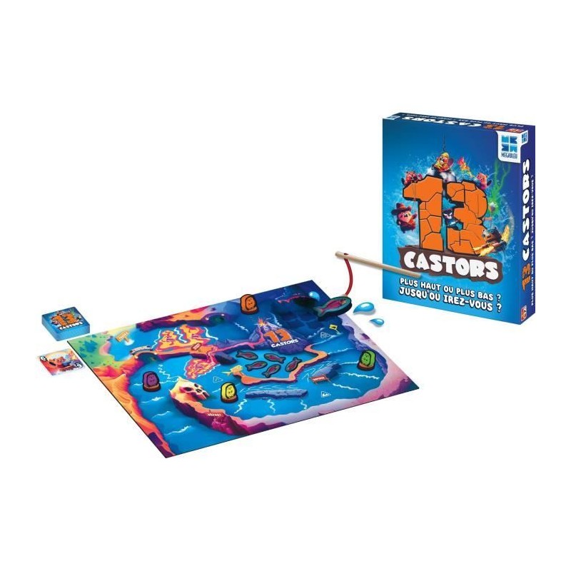 Jeu de société - MEGABLEU - 13 Castors - Course de castors avec pré Jeu de société - MEGABLEU - 13 Castors - Course de castors avec pré