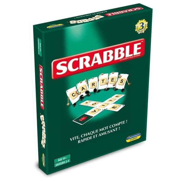 Scrabble cartes - 3 jeux en 1 - MEGABLEU Scrabble cartes - 3 jeux en 1 - MEGABLEU
