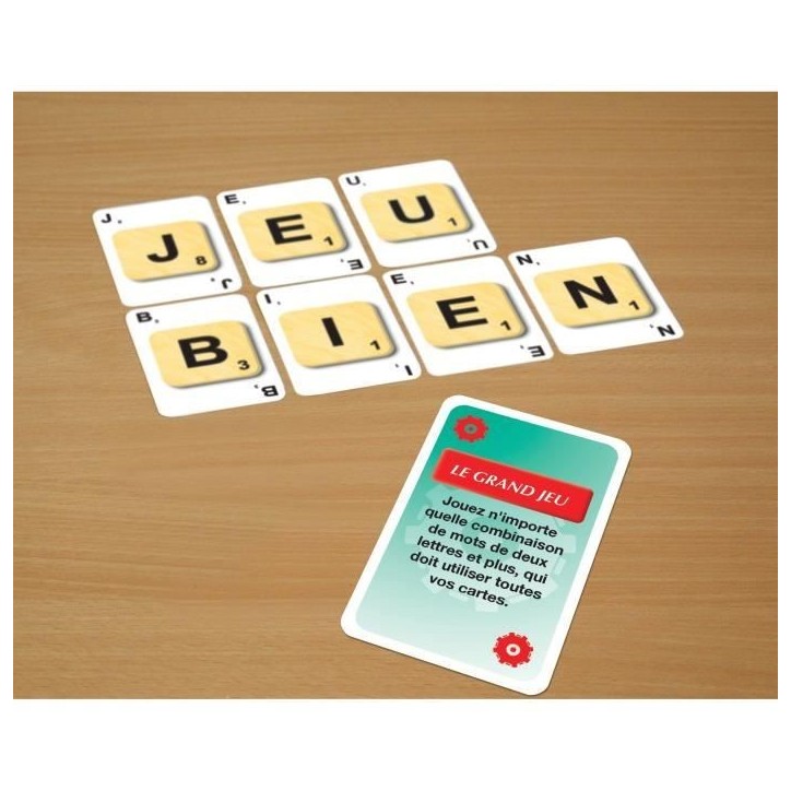 Scrabble cartes - 3 jeux en 1 - MEGABLEU Scrabble cartes - 3 jeux en 1 - MEGABLEU