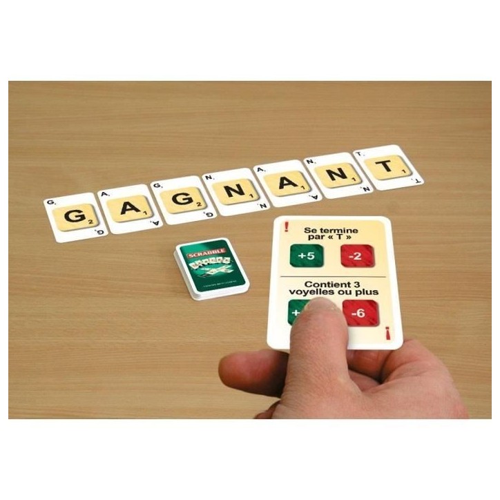 Scrabble cartes - 3 jeux en 1 - MEGABLEU Scrabble cartes - 3 jeux en 1 - MEGABLEU