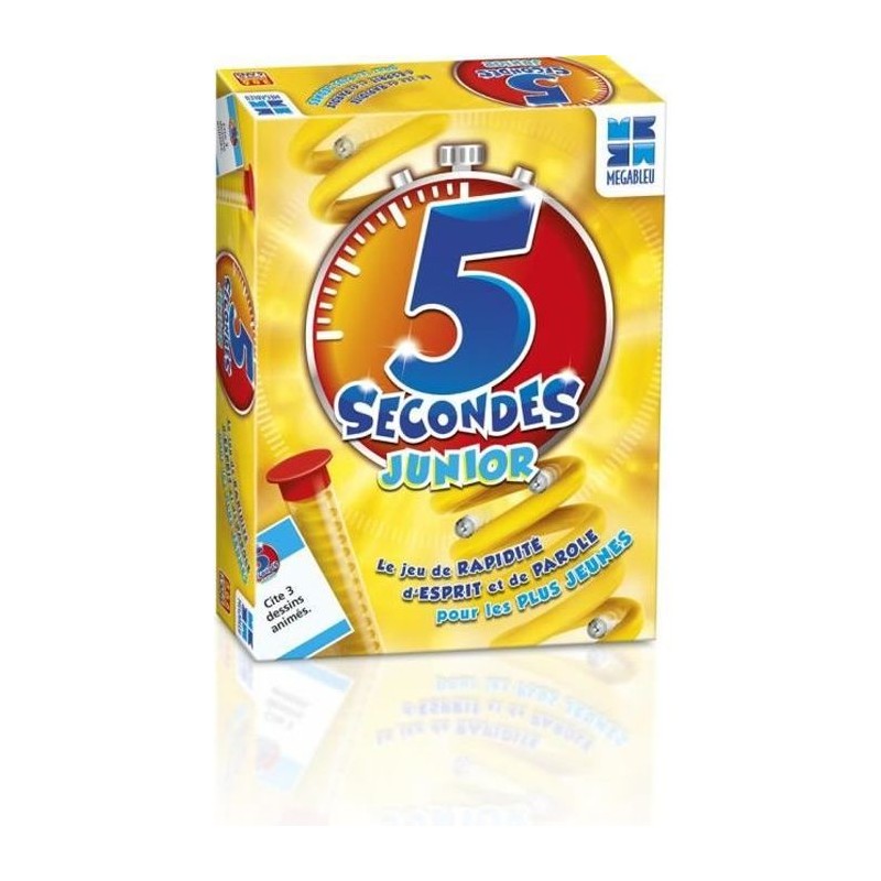 MEGABLEU Jeu de Société - 5 Secondes Junior MEGABLEU Jeu de Société - 5 Secondes Junior