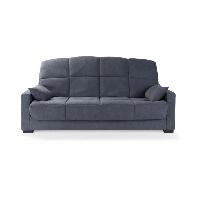 Canapé clic clac 3 places - Gris anthracite - Matelas 14 cm - 130 x 1 Canapé clic clac 3 places - Gris anthracite - Matelas 14 cm - 130 x 1