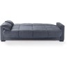 Canapé clic clac 3 places - Gris anthracite - Matelas 14 cm - 130 x 1