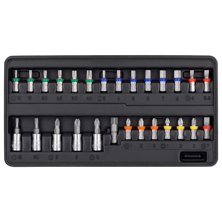 Coffret a clés et douilles CONNEX - 52 pieces - Chrome-vanadium