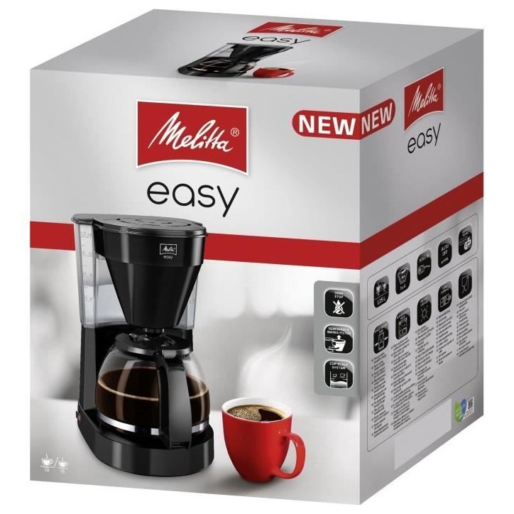Cafetiere filtre MELITTA Easy II 1023-02 - 1050 W - Noir