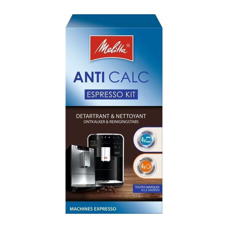 Kit de nettoyage - Melitta - Machines a Expresso - Anti Calc et Perfec Kit de nettoyage - Melitta - Machines a Expresso - Anti Calc et Perfec