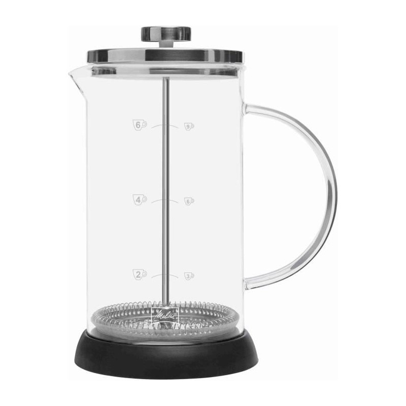 Cafetiere a piston MELITTA Standard 9 tasses - Compatible Café moulu Cafetiere a piston MELITTA Standard 9 tasses - Compatible Café moulu
