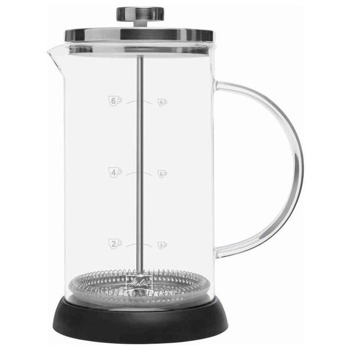Cafetiere a piston MELITTA Standard 9 tasses - Compatible Café moulu - Réservoir d'eau amovible - Programmable Cafetiere a piston MELITTA Standard 9 tasses - Compatible Café moulu - Réservoir d'eau amovible - Programmable