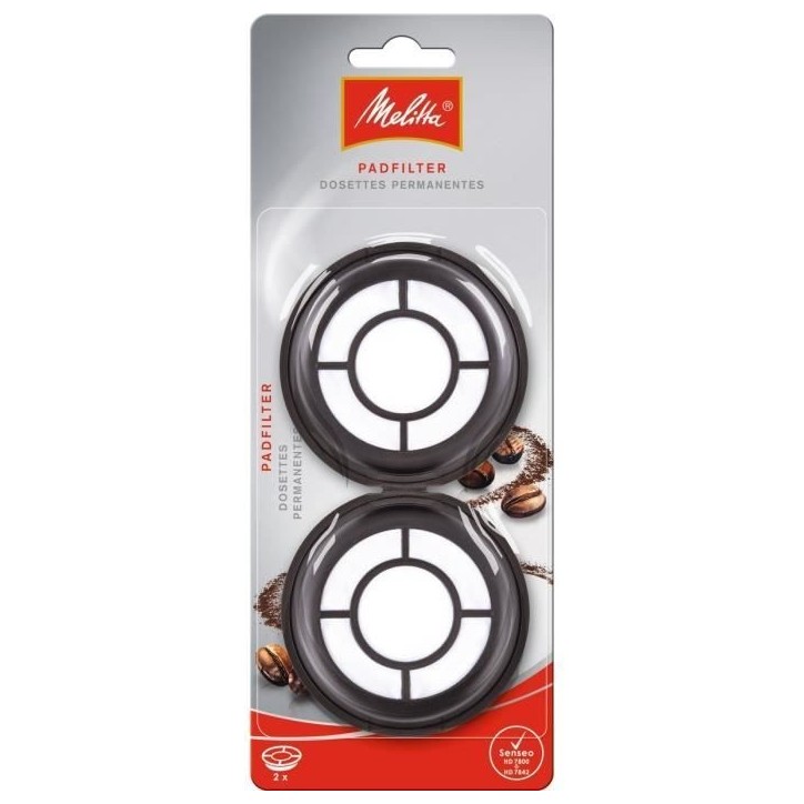 Filtres permanents Padfilter MELITTA pour machines a dosettes Senseo - Lot de 2 Filtres permanents Padfilter MELITTA pour machines a dosettes Senseo - Lot de 2