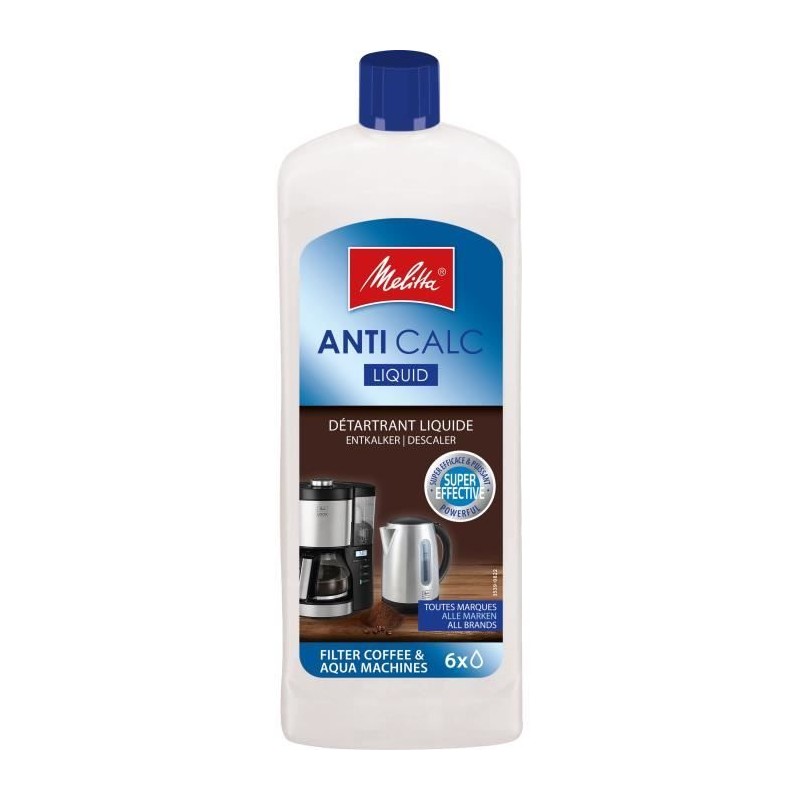 Détartrant cafétieres filtres - MELITTA - Liquide 250 ml Détartrant cafétieres filtres - MELITTA - Liquide 250 ml