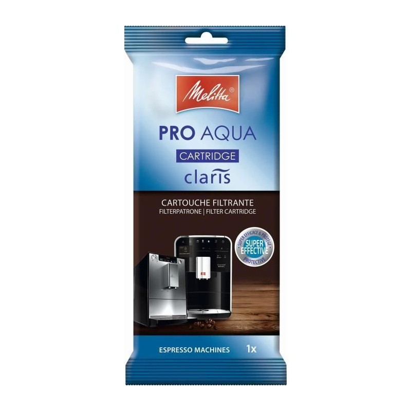 Cartouche filtrante Melitta Pro Aqua Claris pour machines a expresso a