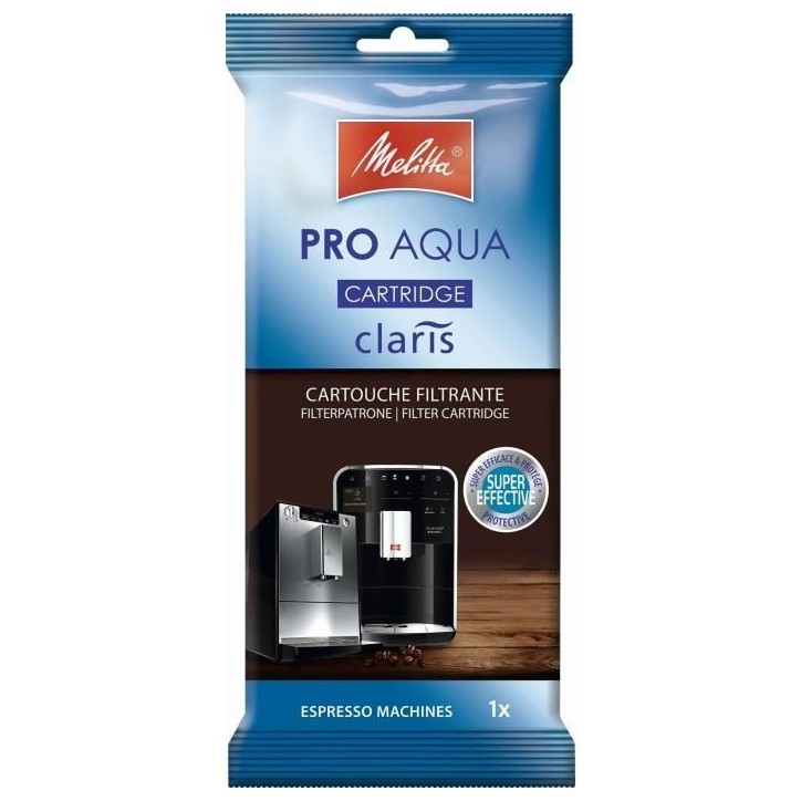 Cartouche filtrante Melitta Pro Aqua Claris pour machines a expresso automatiques Cartouche filtrante Melitta Pro Aqua Claris pour machines a expresso automatiques