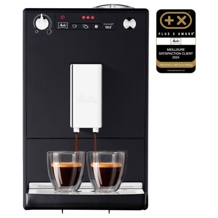 Machine a café broyeur a grain - Melitta - Solo - Noir Machine a café broyeur a grain - Melitta - Solo - Noir