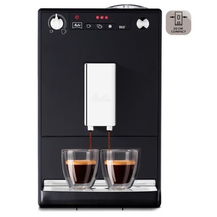 Machine a café broyeur a grain - Melitta - Solo - Noir Machine a café broyeur a grain - Melitta - Solo - Noir