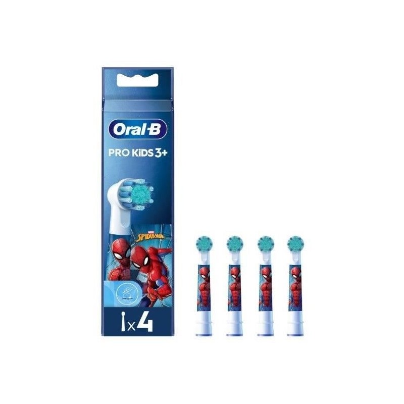 Brossettes Oral-B Kids - ORAL-B - Spiderman - 4 pieces - Filaments ext