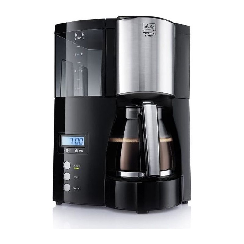 Cafetiere filtre programmable Optima Timer - MELITTA - 100801 - 1L - 8 Cafetiere filtre programmable Optima Timer - MELITTA - 100801 - 1L - 8