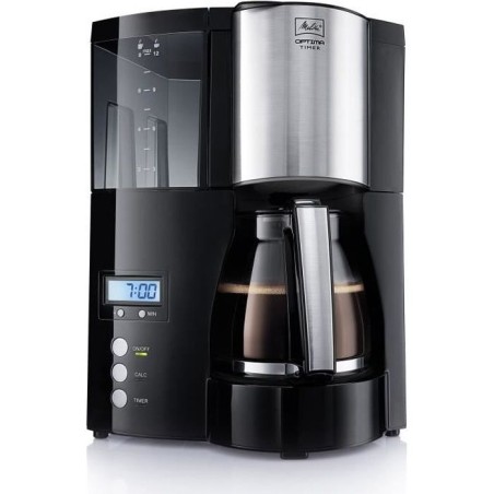 Cafetiere filtre programmable Optima Timer - MELITTA - 100801 - 1L - 8