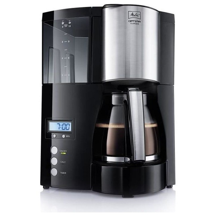 Cafetiere filtre programmable Optima Timer - MELITTA - 100801 - 1L - 850W Cafetiere filtre programmable Optima Timer - MELITTA - 100801 - 1L - 850W