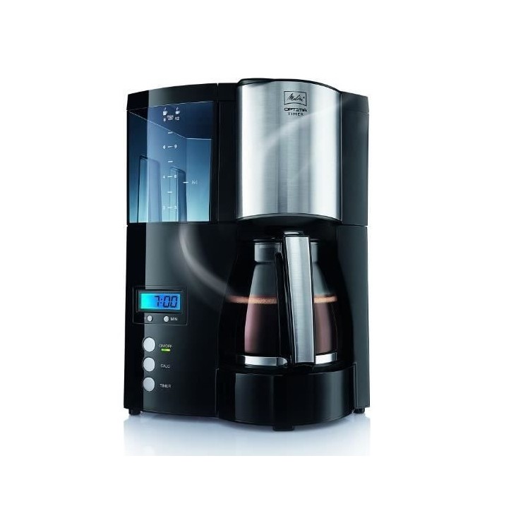 Cafetiere filtre programmable Optima Timer - MELITTA - 100801 - 1L - 850W Cafetiere filtre programmable Optima Timer - MELITTA - 100801 - 1L - 850W
