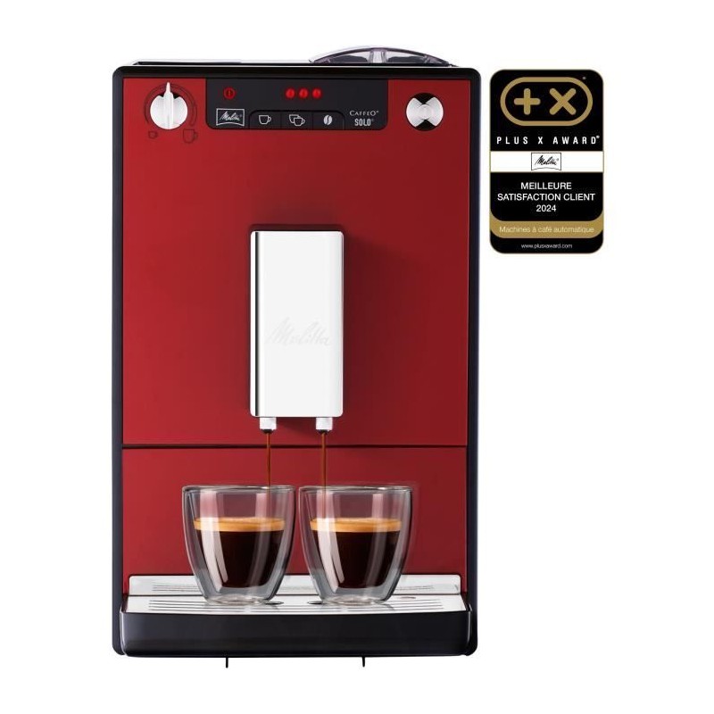 Machine a Café broyeur a Grain MELITTA Solo - Rouge Chili Machine a Café broyeur a Grain MELITTA Solo - Rouge Chili