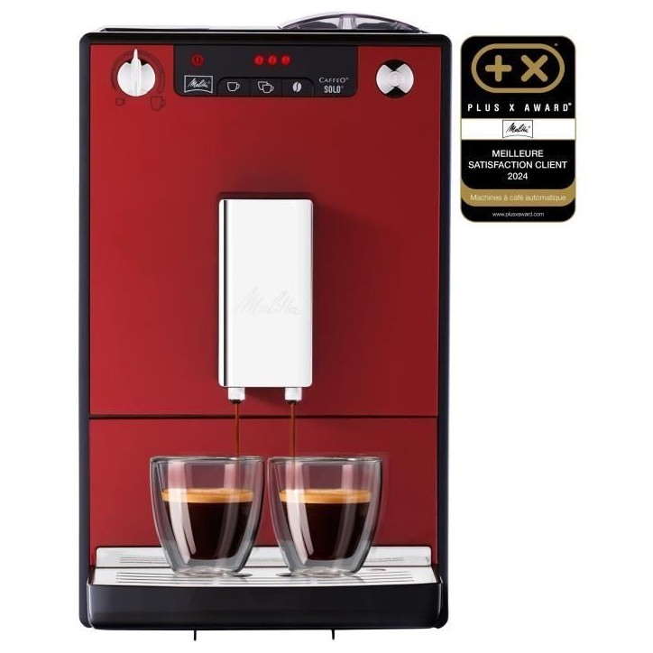 Machine a Café broyeur a Grain MELITTA Solo - Rouge Chili Machine a Café broyeur a Grain MELITTA Solo - Rouge Chili