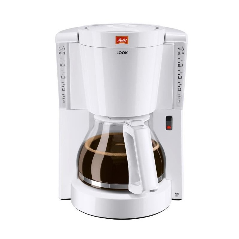 Cafetiere MELITTA LOOK IV 1011-01 - 15 tasses - Filtre - Blanc