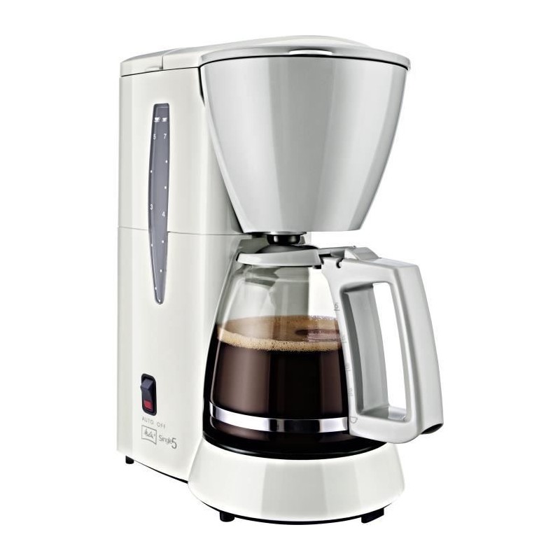 Cafetiere Melitta Single 5 M720-1/1 Blanc - Filtre 8 tasses 650W Cafetiere Melitta Single 5 M720-1/1 Blanc - Filtre 8 tasses 650W