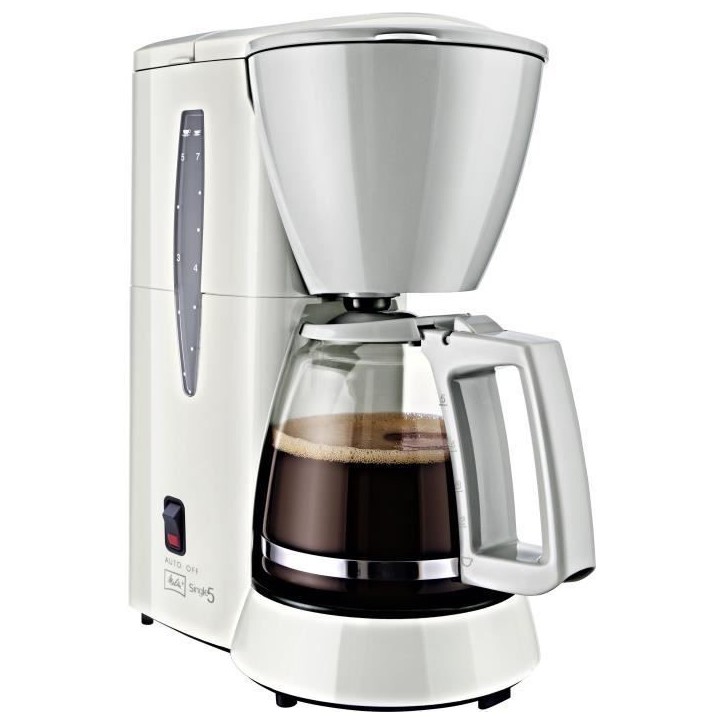 Cafetiere Melitta Single 5 M720-1/1 Blanc - Filtre 8 tasses 650W Cafetiere Melitta Single 5 M720-1/1 Blanc - Filtre 8 tasses 650W
