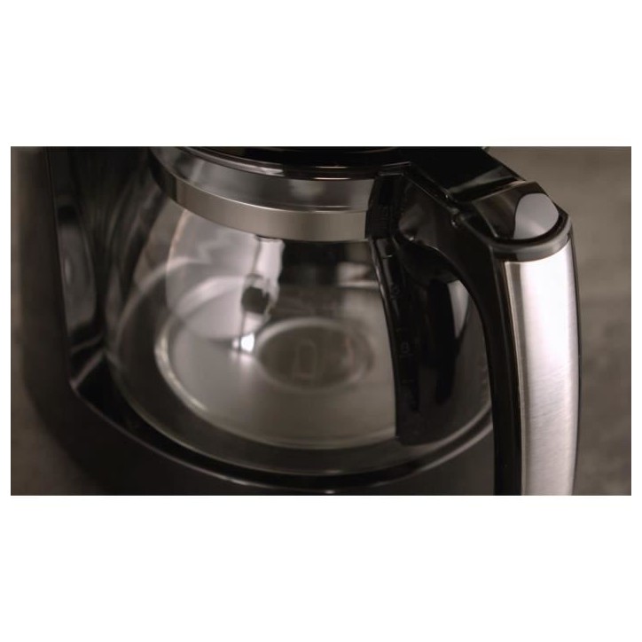 Machine a café MELITTA - Enjoy Top Glass Noir/Acier brossé 1017-04