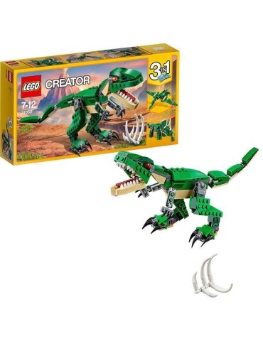 LEGO Creator 3-en-1 31058 Le Dinosaure Féroce, Jouet de Construction, Figurine Dinosaures
