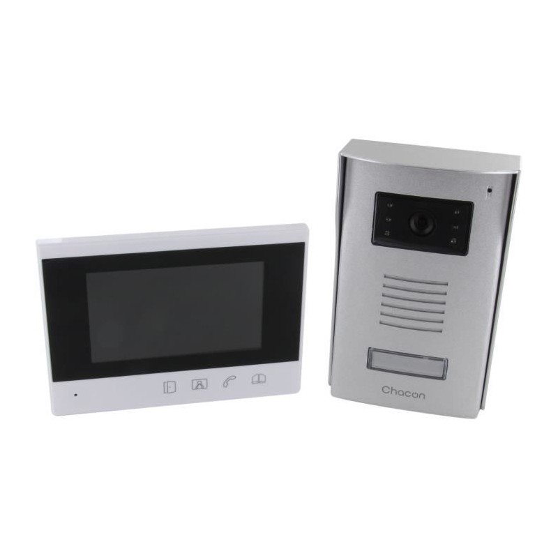 Visiophone - CHACON - 4 fils - Écran 4,3'' - Vision nocturne - Alimen Visiophone - CHACON - 4 fils - Écran 4,3'' - Vision nocturne - Alimen