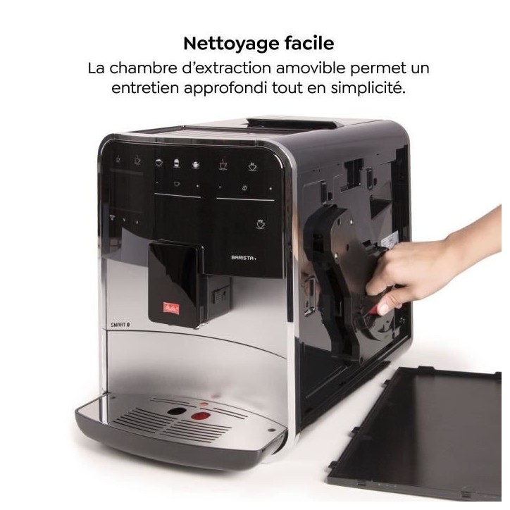 Machine a Café a Grain MELITTA Barista T Smart - Argent (sans réservoir lait) Machine a Café a Grain MELITTA Barista T Smart - Argent (sans réservoir lait)