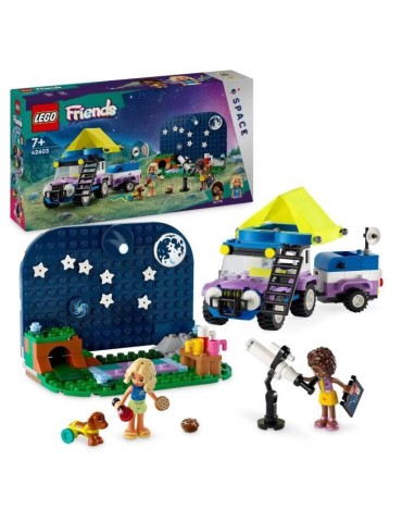 LEGO 42603 Friends Le Camping-Car d'Observation des Étoiles, Jouet pour Enfants, avec Figurines Animales, plus Mini-Poupées
