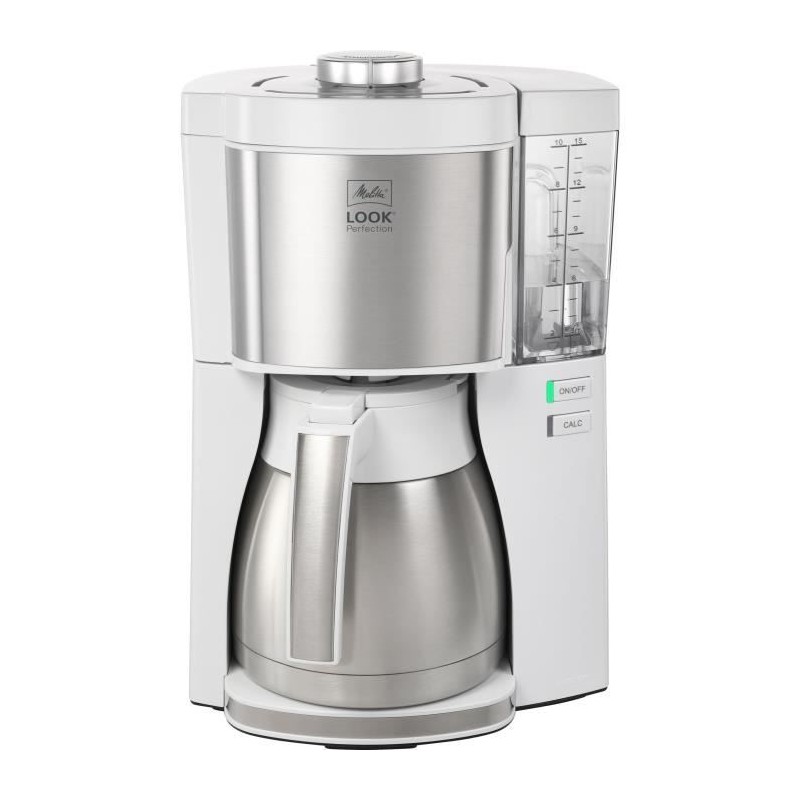Cafetiere filtre MELITTA - Look V Therm Perfection 1025-15 Blanc/Acier Cafetiere filtre MELITTA - Look V Therm Perfection 1025-15 Blanc/Acier
