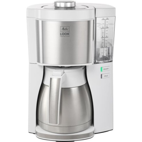 Cafetiere filtre MELITTA - Look V Therm Perfection 1025-15 Blanc/Acier