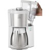 Cafetiere filtre MELITTA - Look V Therm Perfection 1025-15 Blanc/Acier