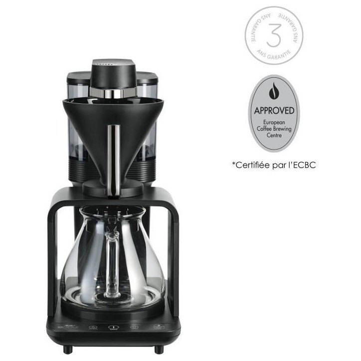 Cafetiere filtre - MELITTA - Epour 1024-11 - 1515 W - 2/8 tasses - Noir/Chrome Cafetiere filtre - MELITTA - Epour 1024-11 - 1515 W - 2/8 tasses - Noir/Chrome