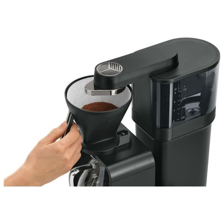 Cafetiere filtre - MELITTA - Epour 1024-11 - 1515 W - 2/8 tasses - Noir/Chrome Cafetiere filtre - MELITTA - Epour 1024-11 - 1515 W - 2/8 tasses - Noir/Chrome