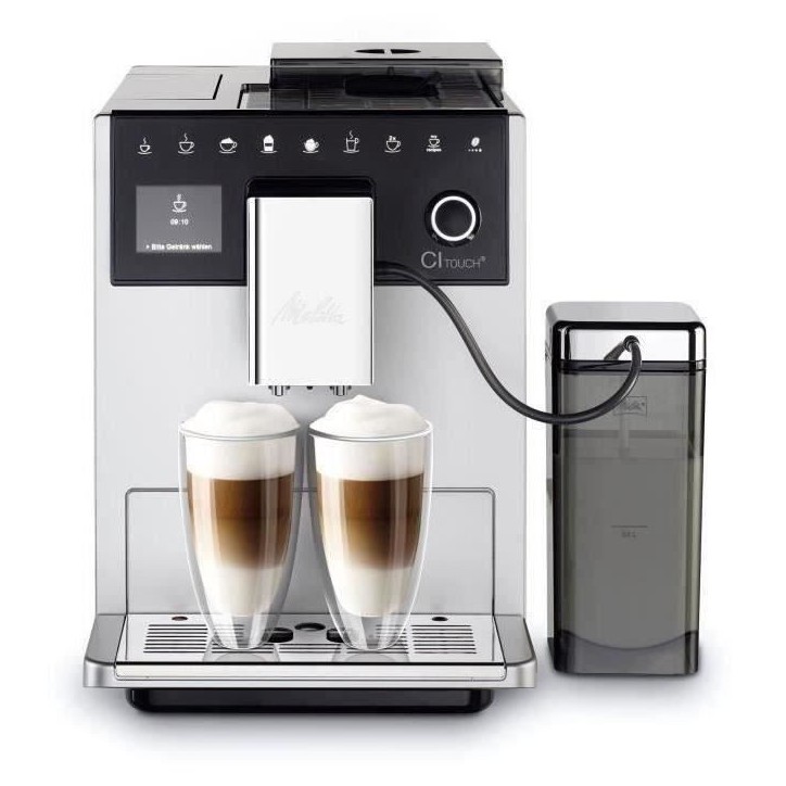 Machine a café avec broyeur MELITTA CI Touch F630-101 -Argent Machine a café avec broyeur MELITTA CI Touch F630-101 -Argent