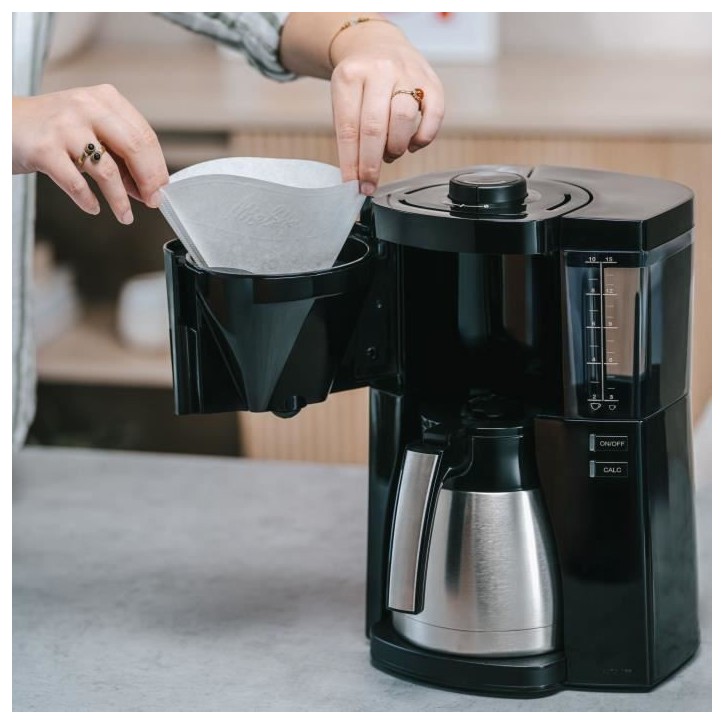 Cafetiere - MELITTA - Look V Therm 1025-12 - 1080 W - 1,25 L - Noir