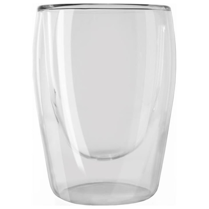 MELITTA Lot de 2 verres pour café Expresso 80 ml transparent MELITTA Lot de 2 verres pour café Expresso 80 ml transparent